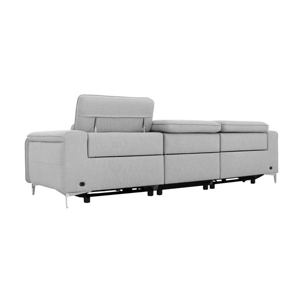 VIG Furniture Cyprus 114'' Upholstered Reclining Sofa & Reviews Wayfair